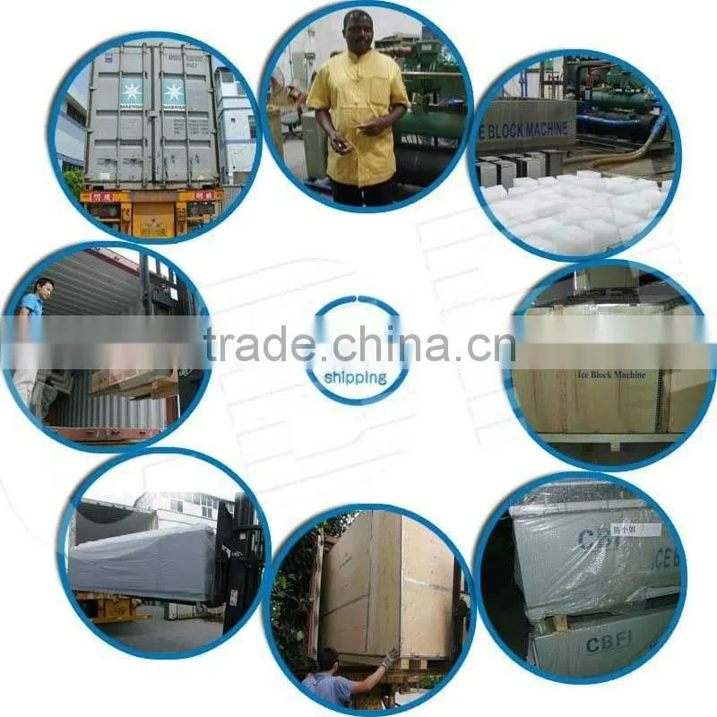 Plate ice making machine for fishing and cooling