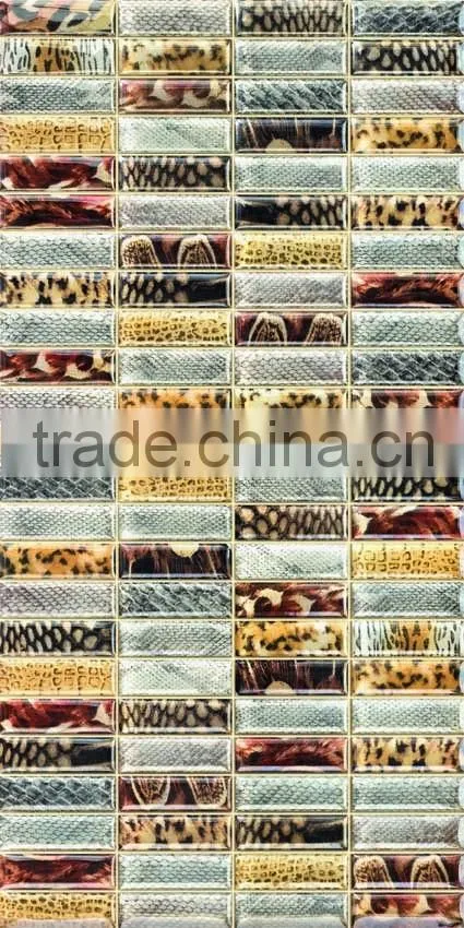 EMBOSS crystal glass mosaic tile 300*600mm kitchen bathroom tile