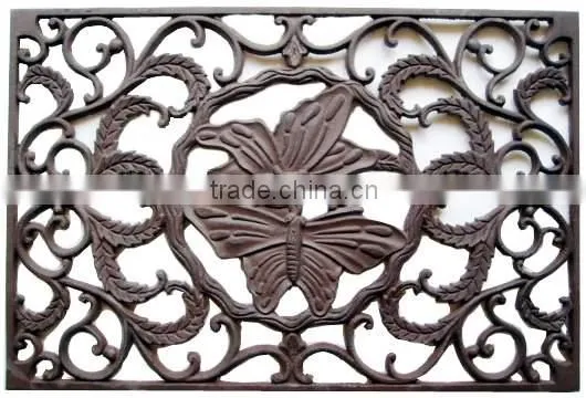 ourdoor decorative doormat cast iron