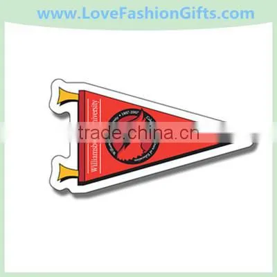 Magnet - Pennant Shape (3.4375x1.875) - 30 Mil.