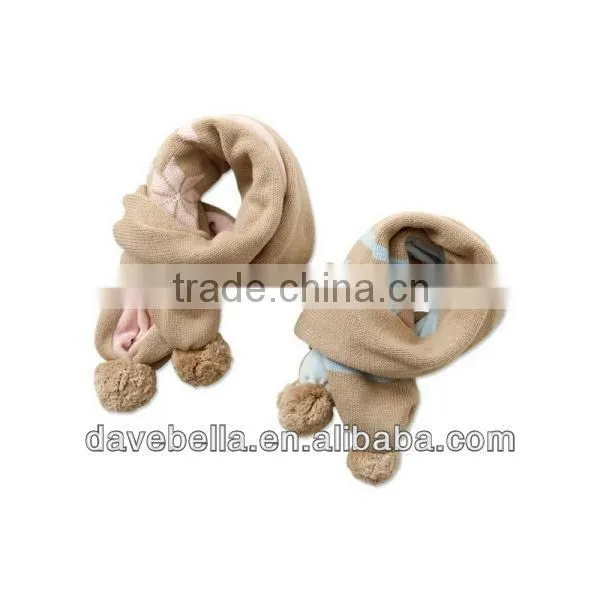 DB267 dave bella autumn winter cotton wool baby scarf infant scarf