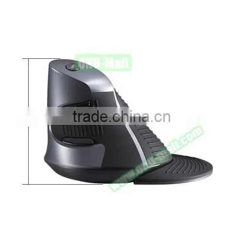 Shenzhen Factory OEM Delux M618 Wireless Vertical Ergonomic Mouse, USB Upright Laser Comfort Mice
