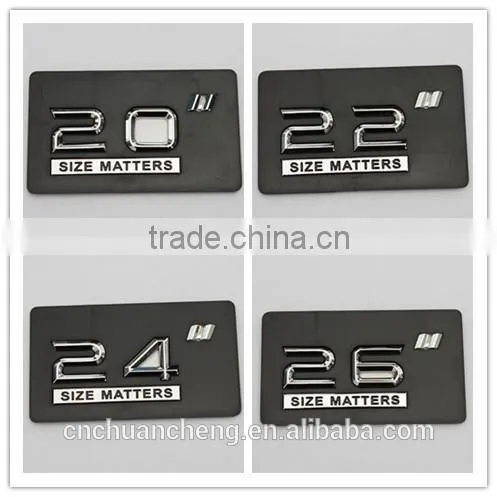 High discount quality cheap chrome metal car badge letters for car emblem,car emblems and letters,Chrome car logo