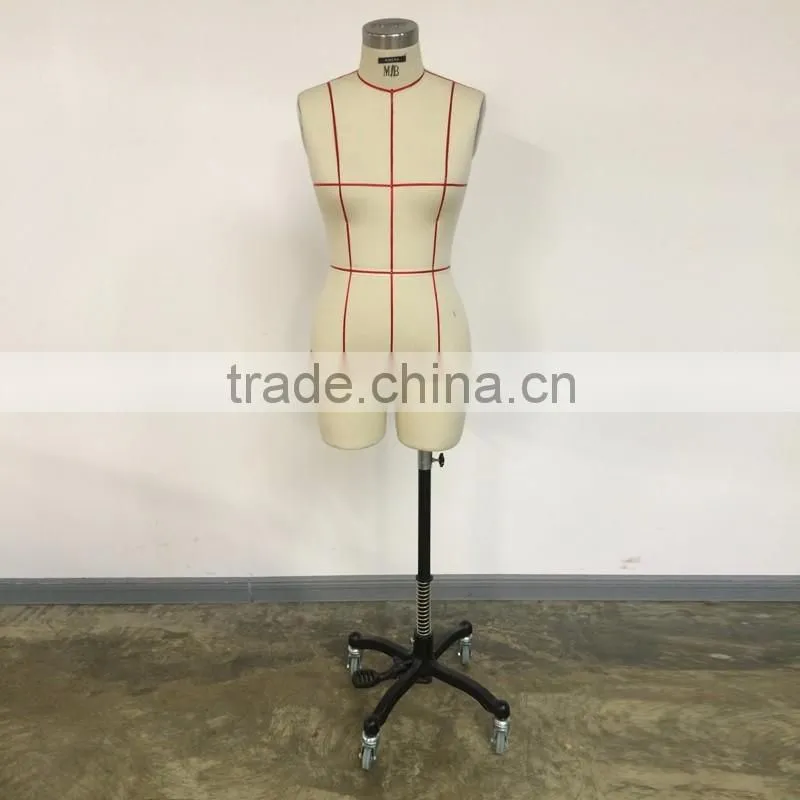 Half body female fitting mannequin half body dressform table mannequin