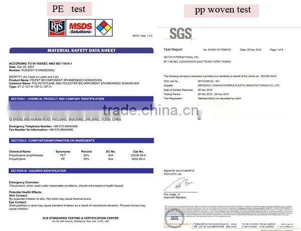 non woven PP bag