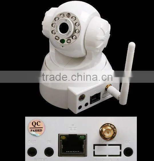Nightvision IR Webcam Web CCTV Camera WiFi Wireless IP Camera, colorful retail box. white/ black color,freeshipping,dropshipping