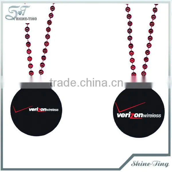 luxurious chain necklace with red gemstone charm pendant