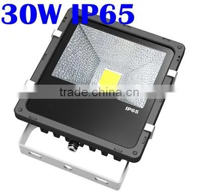 High Bright 30w COB floodlights with Meanwell Epistar Bridgelux 5years warranty for LED factory garage lighting