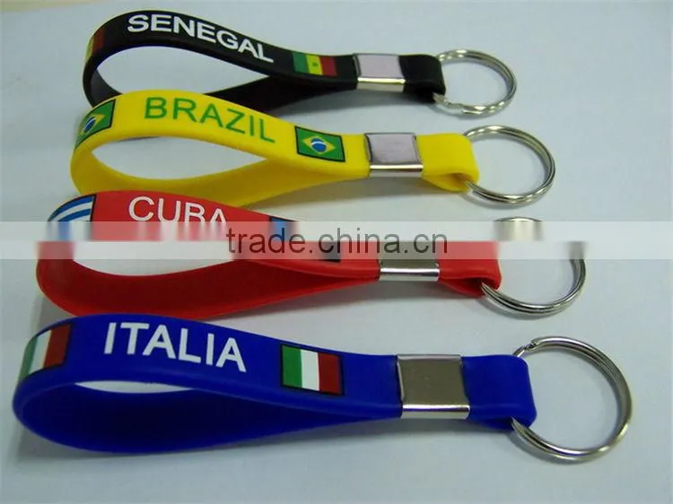 Hot selling cheap silicone Keychain & Rubber Keychain