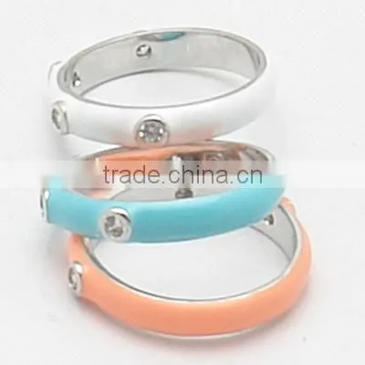 Fashioin Clear CZ with Enamel Jewelry Set