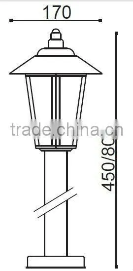 Stainless steel pillar high power ledsquare garden/path/lawn flood light