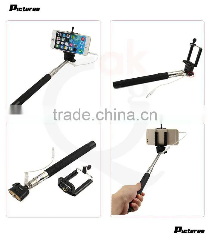 2015 newest mobile phone accessories camera smartphone selfie stick monopod for iphone 6 plus