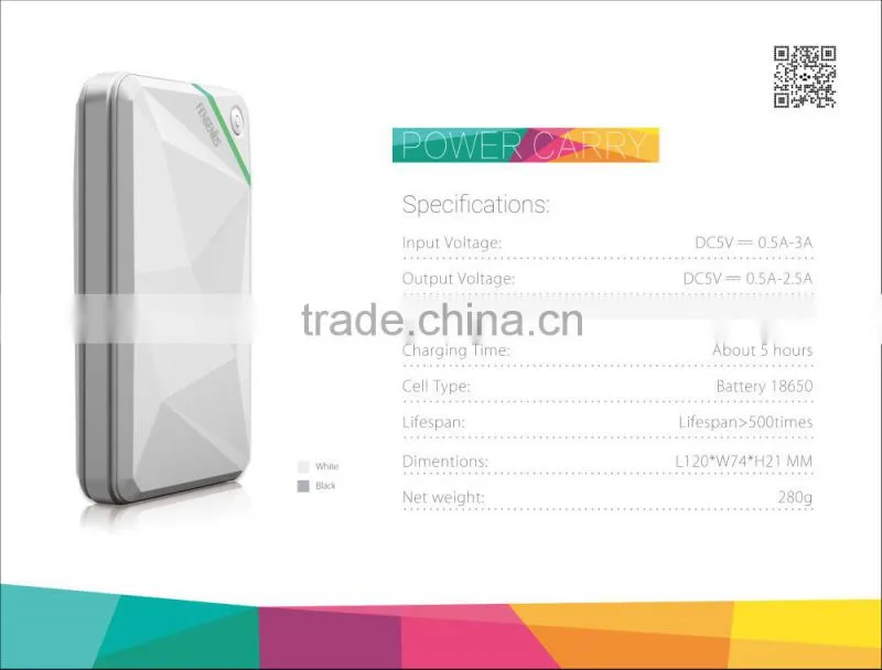 High Capacity Power Bank With High Quality, Portable Charger With 10000mAh/20000mAh Capacity Optional, Mobile 18650 Battery