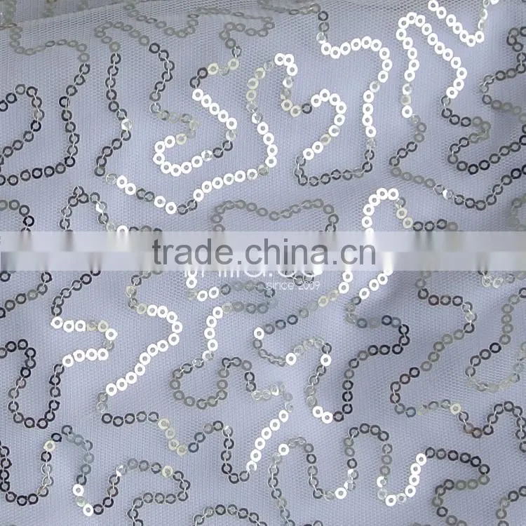 Sequined spandex chair cover