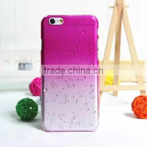 China Supplier 3D Rain Drop Clear Rain Drop Plastic Case For iPhone 6