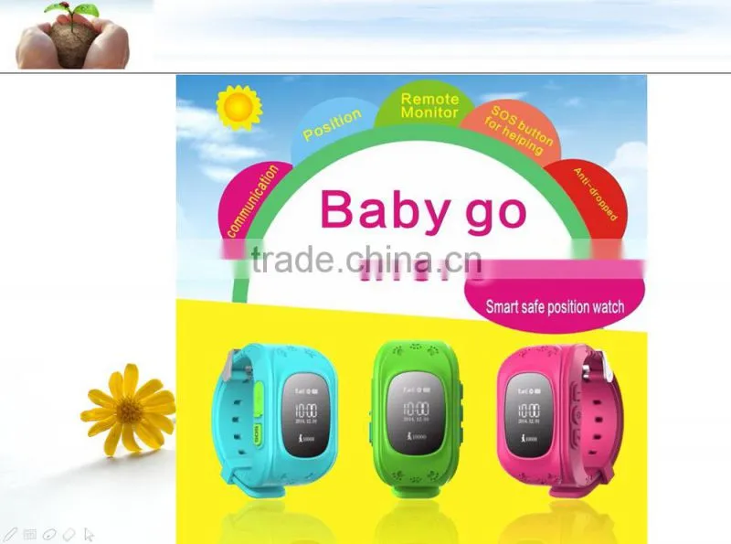 Useful and Colorful GPS Smart Watch for Children Tracker