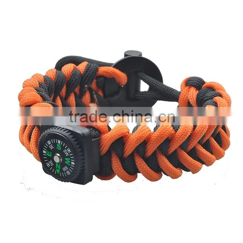 Wholesale High Quality Multi-Color Survival 550 Paracord Bracelet With Logo
