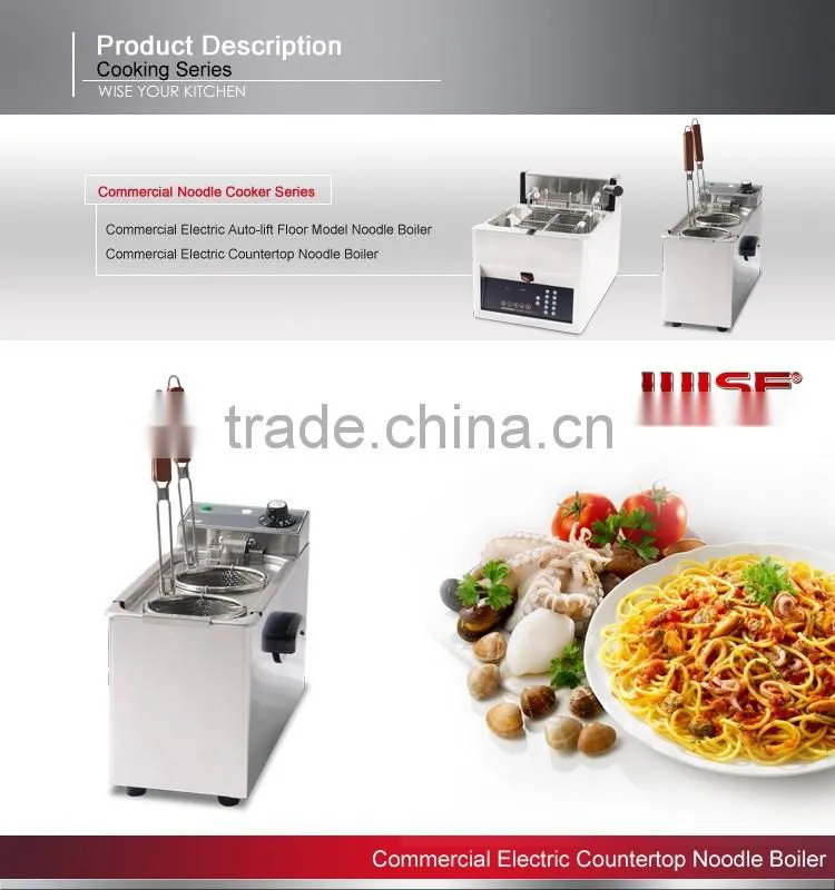 Commercial Electric Countertop Pasta Noodle Cooker With 2 Baskets