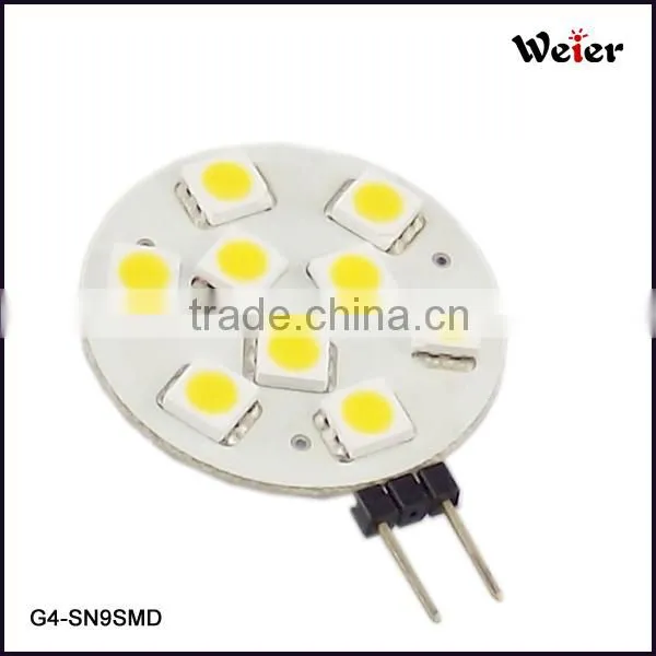 2014 hot selling 0.799 3014 12V DC silicone G4 led light bulb small size