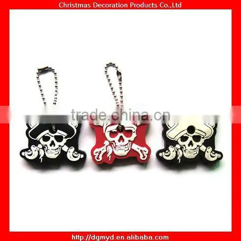 3D Skull Soft pvc key cover for Hallowmas 2013 (MYD-1600)