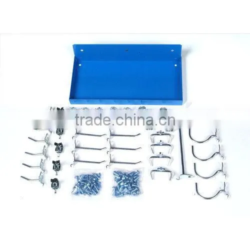 Epoxy Coated Locking Steel Pegboard Shelves