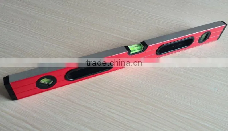 two milled three shockproof vials aluminum gauge spirit level measuring tools