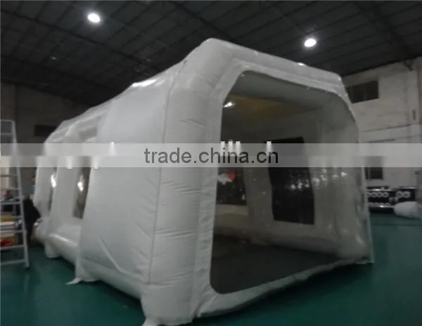 Super quality white color inflatable paint booth / inflatable car garage tent