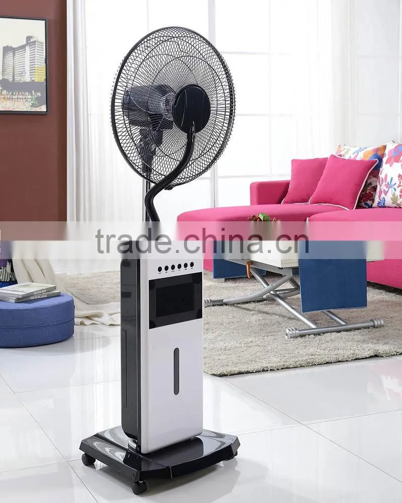 Natural cool mist spraying water cooling fan