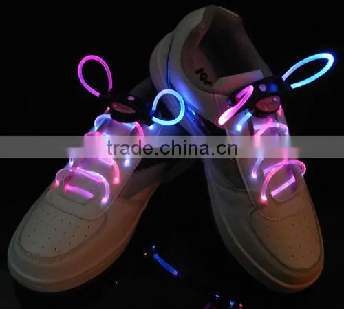 black pattern led electronic shoelace