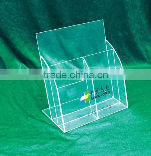 Acrylic literature display stands brochure holder