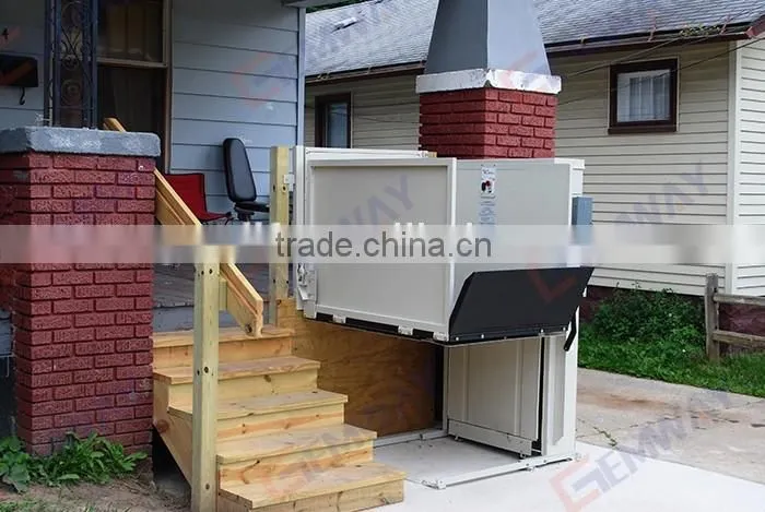Latest design outdoor vertical handicap wheelchair platform lift for disabled
