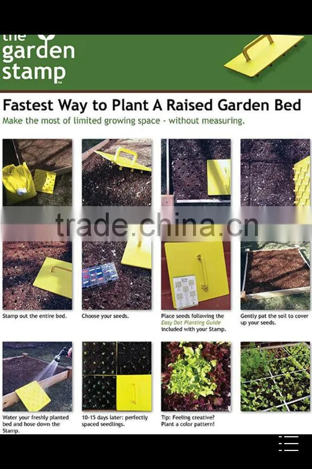 Chinese imports wholesale PVC mould durable handy plastic garden seeder for sale