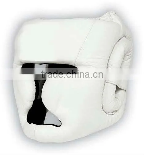 boxing head guard made of cow hide leather