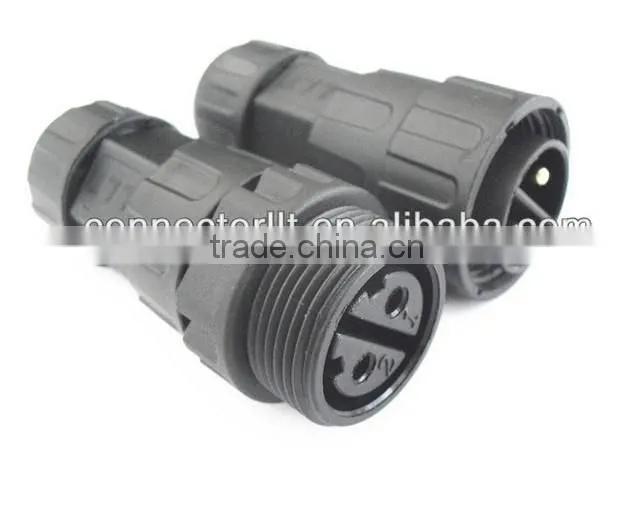 power led waterproof connector 2 pin