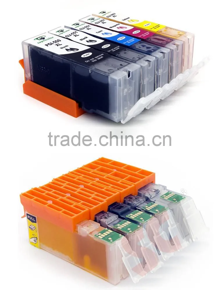 PGI-550 XL BK CLI-551 XL K/C/M/Y/GY ink cartridge with chip PGI-550 CLI-551 PGI-250 CLI-251 PGI-650 CLI-651