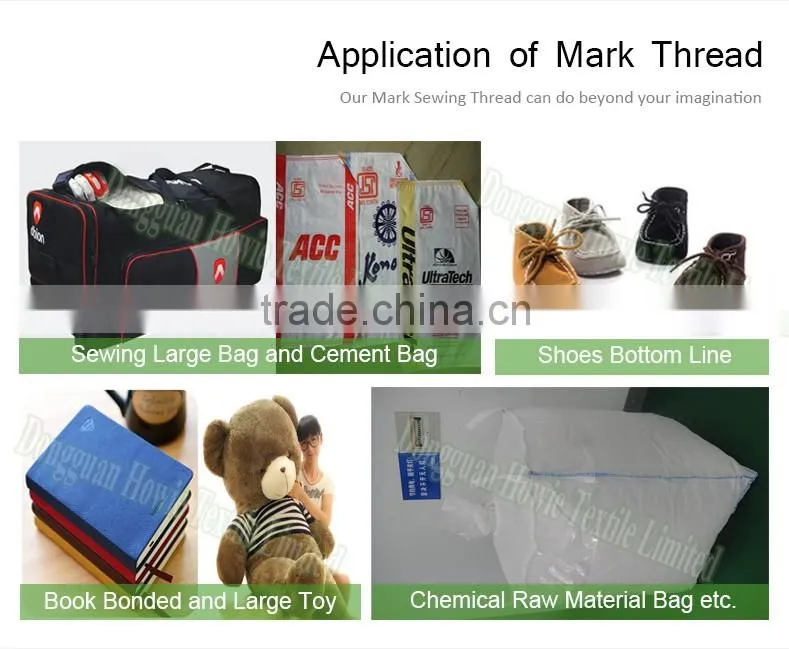 Mark thread for overlock&blind-stitching thread string
