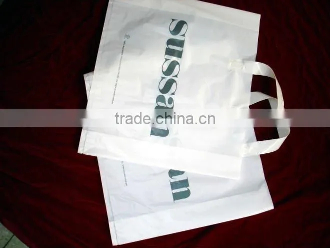 Custom logo machine made shopping plastic bags