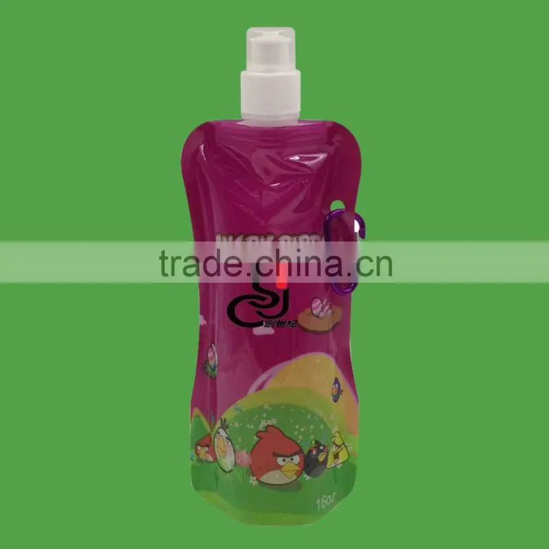 collapsible water bottle, collapse plastic bottle, foldable drinking bottle