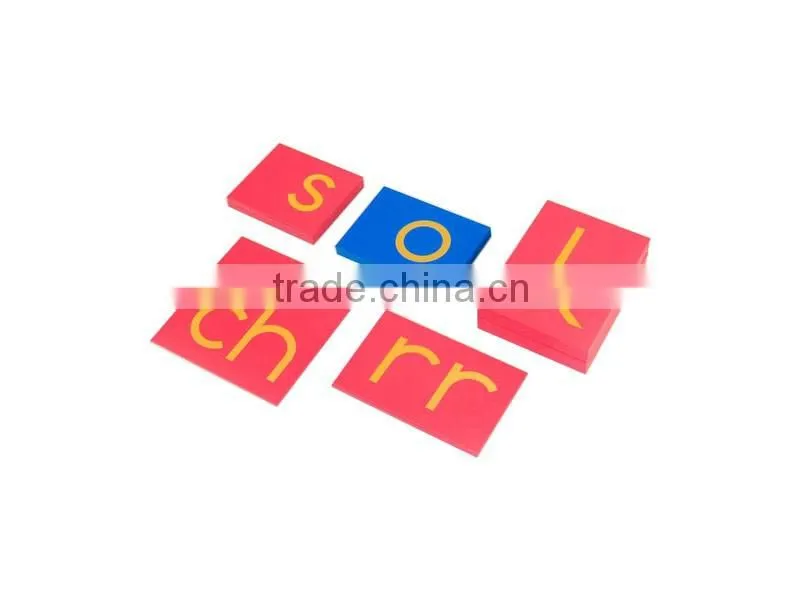 High quality teaching tools for montessori capital case sandpaper letters print only