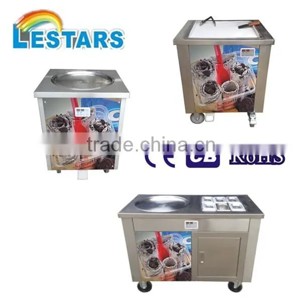 fast cooling single pan instant ice cream rolls machine