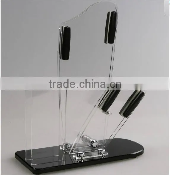 3.4.5.6 inch hot sale 3 pcs acrylic knife holder