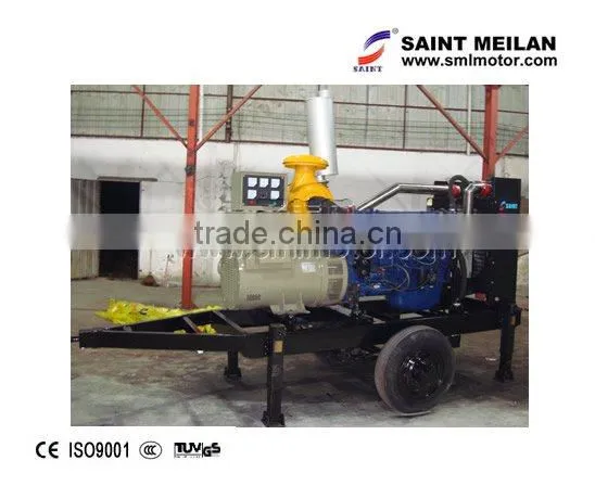 super silent electric generator movable trailer station Weichai Deutz