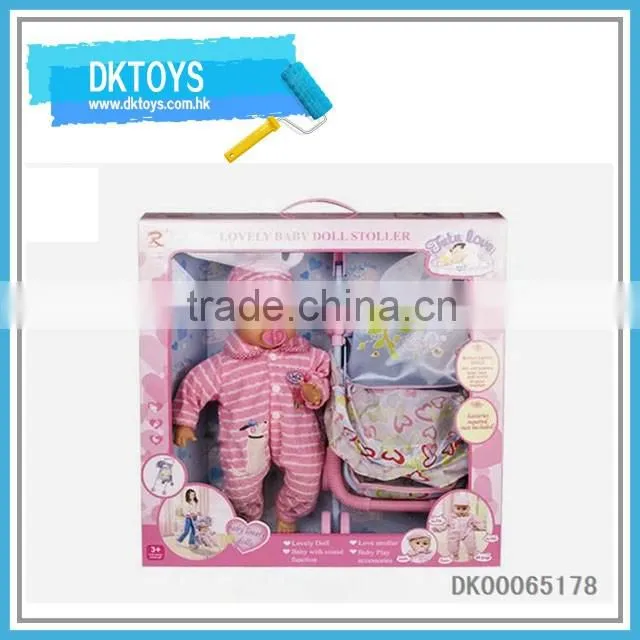 Lovely doll strller toy for kids with doll