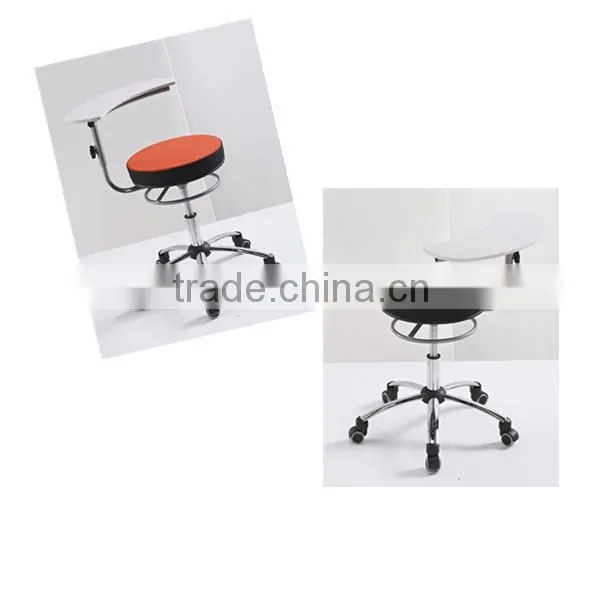 Modern Fabric Wheel Chair With Writing Pad For School Students / For Training
