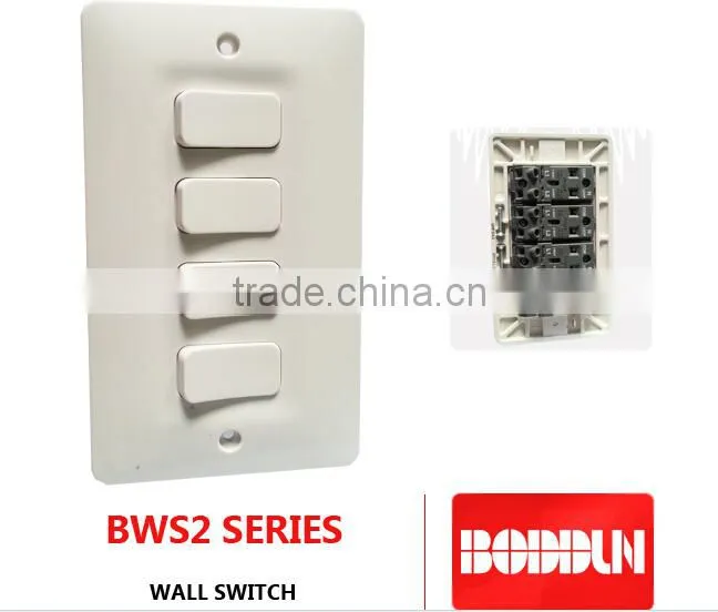 BWS2 WALL SWITCH NEW MODEL type 2 3 4 GANG