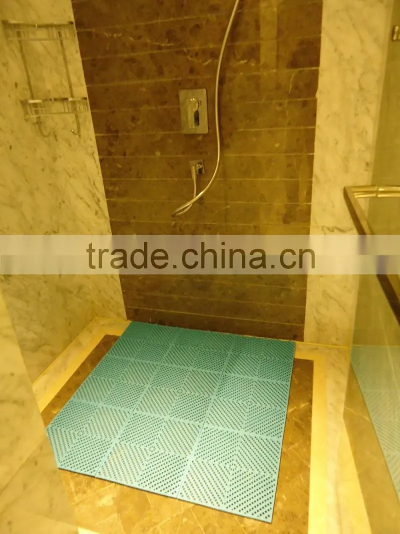 Qingdao 7King good density interlocking pvc floor mat for bathroom