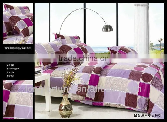 luxury reactive printed four pieces bedding set