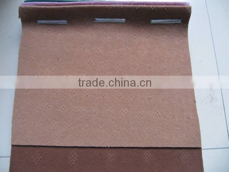 velour needle punch carpet 100% polyester Needle Punched Nonwoven Velour Carpet