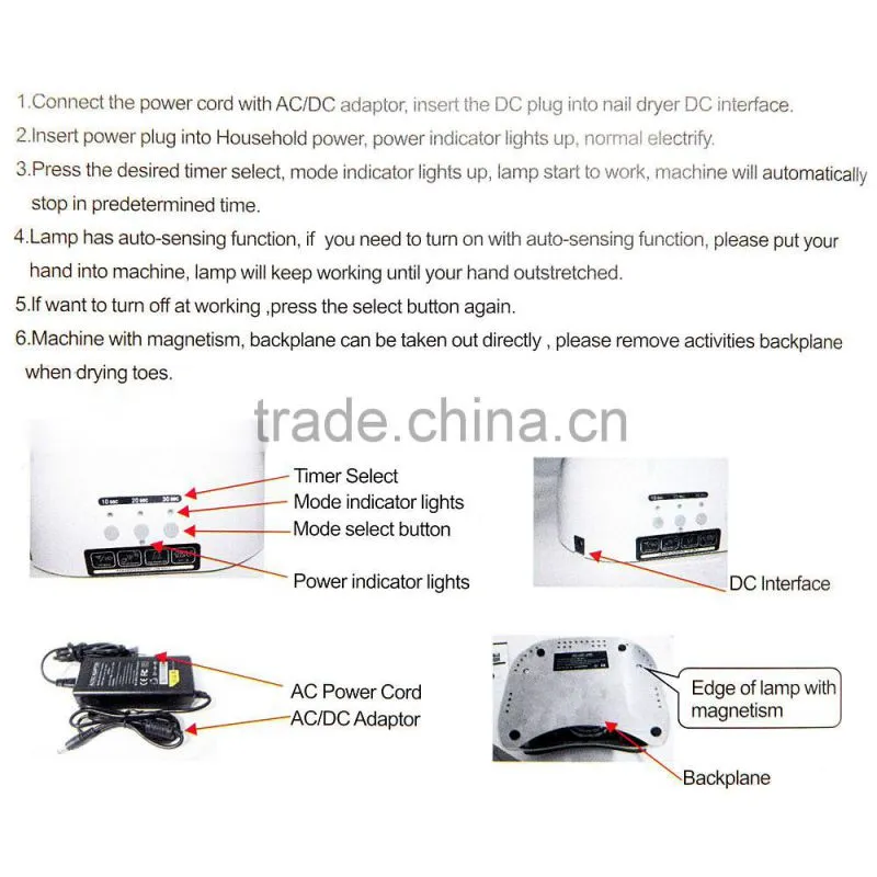 prefessional led nail uv lamp gel 48W nail light dryer