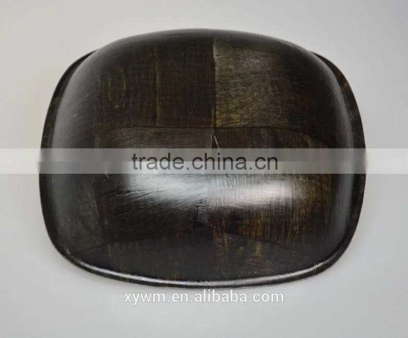 2015 New Style French Creative Black Color Woven Rustic Wooden Bowl Serving Kitchenware Tableware